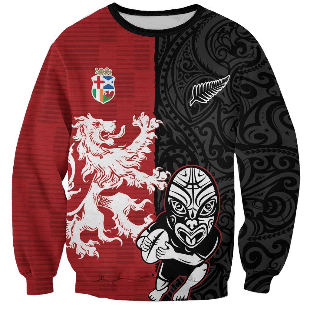Custom British Lions New Zealand Sweatshirt Unique Style - Wonder Print Shop