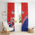 Personalized Costa Rica Independence Day Since 1821 Window Curtain Folk Dancer with Folk Art Pattern - Wonder Print Shop