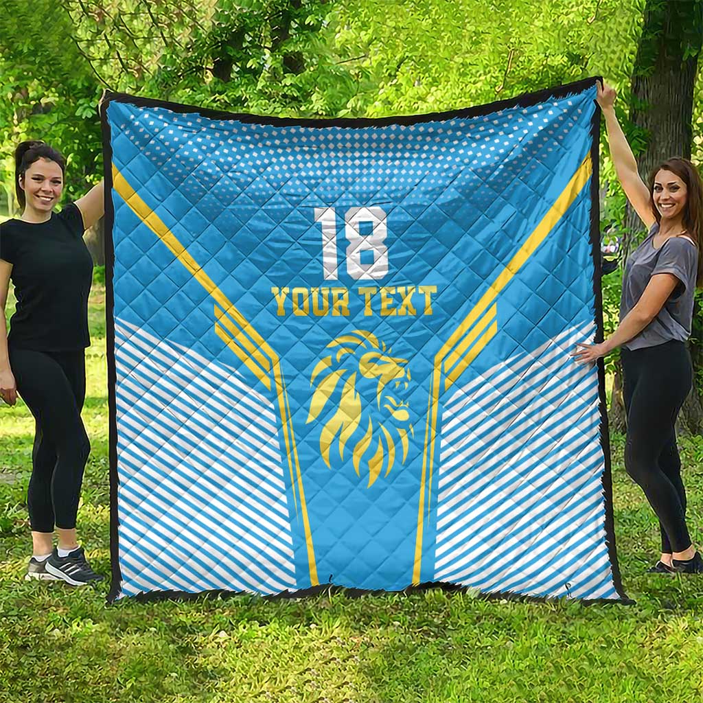 Custom Saint Lucia Kings Cricket Quilt Beinspired Go Champion - Wonder Print Shop