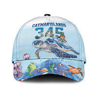 Cayman Islands 345 Classic Cap Watercolor Turtle - Wonder Print Shop