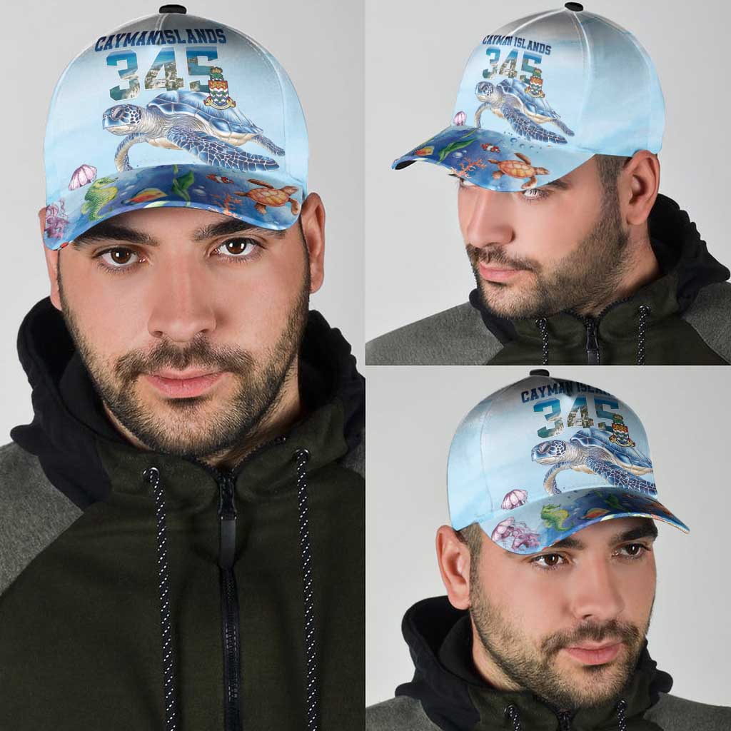 Cayman Islands 345 Classic Cap Watercolor Turtle - Wonder Print Shop