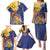 Barbados Coat Of Arms Family Matching Puletasi and Hawaiian Shirt With Dwarf Poinciana Flowers - Wonder Print Shop