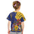 Barbados Coat Of Arms Kid T Shirt With Dwarf Poinciana Flowers - Wonder Print Shop