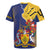 Barbados Coat Of Arms Rugby Jersey With Dwarf Poinciana Flowers - Wonder Print Shop