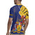 Barbados Coat Of Arms Rugby Jersey With Dwarf Poinciana Flowers - Wonder Print Shop