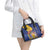 Barbados Coat Of Arms Shoulder Handbag With Dwarf Poinciana Flowers