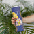 Barbados Coat Of Arms Skinny Tumbler With Dwarf Poinciana Flowers - Wonder Print Shop