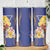 Barbados Coat Of Arms Skinny Tumbler With Dwarf Poinciana Flowers - Wonder Print Shop