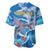 Personalized Barbados Fish Flying Baseball Jersey With Stormy Sea Wave - Wonder Print Shop