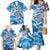 Personalized Barbados Fish Flying Family Matching Mermaid Dress and Hawaiian Shirt With Stormy Sea Wave - Wonder Print Shop