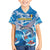 Personalized Barbados Fish Flying Family Matching Puletasi and Hawaiian Shirt With Stormy Sea Wave - Wonder Print Shop