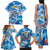 Personalized Barbados Fish Flying Family Matching Tank Maxi Dress and Hawaiian Shirt With Stormy Sea Wave - Wonder Print Shop