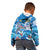 Personalized Barbados Fish Flying Kid Hoodie With Stormy Sea Wave - Wonder Print Shop