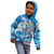 Personalized Barbados Fish Flying Kid Hoodie With Stormy Sea Wave - Wonder Print Shop