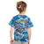 Personalized Barbados Fish Flying Kid T Shirt With Stormy Sea Wave - Wonder Print Shop