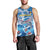 Personalized Barbados Fish Flying Men Tank Top With Stormy Sea Wave - Wonder Print Shop