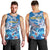 Personalized Barbados Fish Flying Men Tank Top With Stormy Sea Wave - Wonder Print Shop