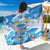 Personalized Barbados Fish Flying Sarong With Stormy Sea Wave - Wonder Print Shop