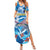 Personalized Barbados Fish Flying Summer Maxi Dress With Stormy Sea Wave - Wonder Print Shop