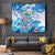 Personalized Barbados Fish Flying Tapestry With Stormy Sea Wave