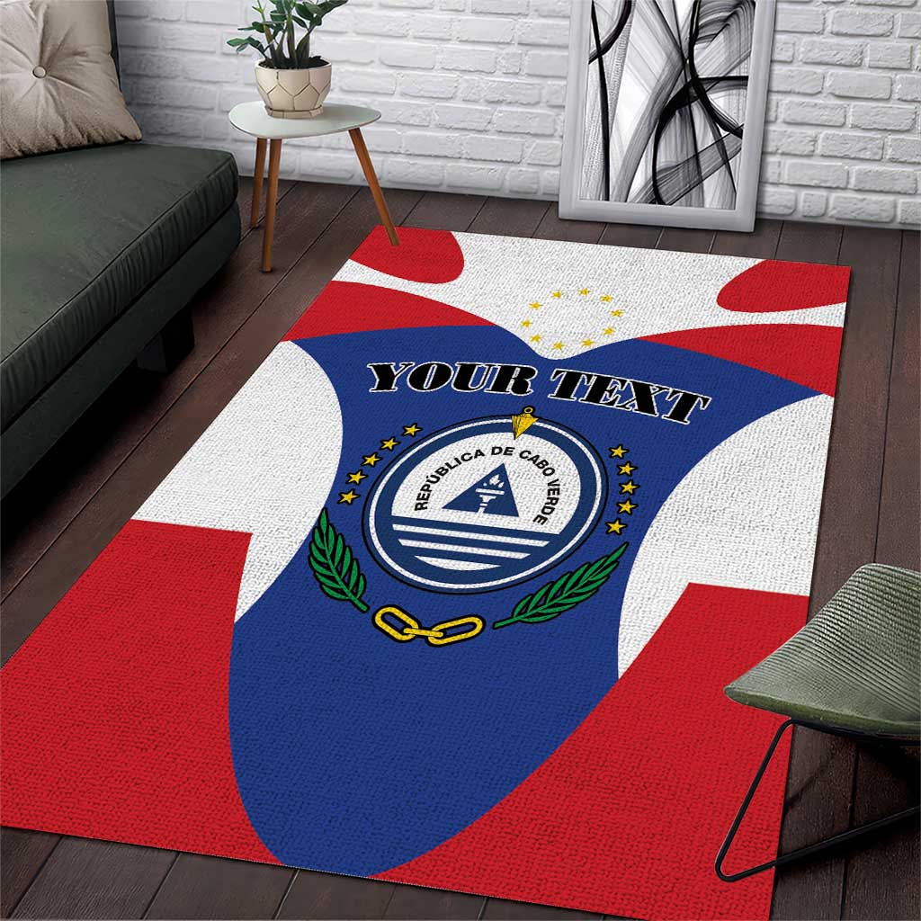 Personalized Cape Verde Coat Of Arms Area Rug Sport Style - Wonder Print Shop