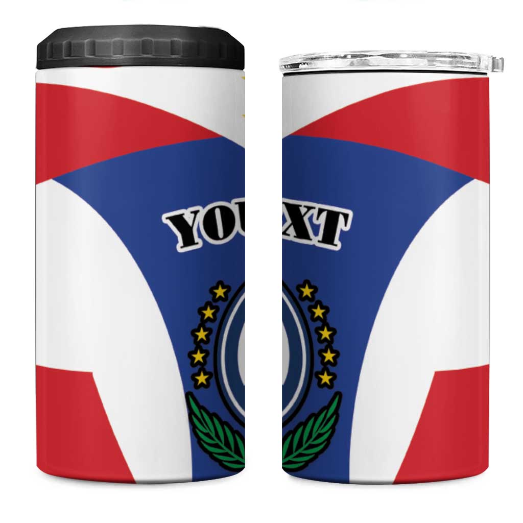 Personalized Cape Verde Coat Of Arms 4 in 1 Can Cooler Tumbler Sport Style - Wonder Print Shop