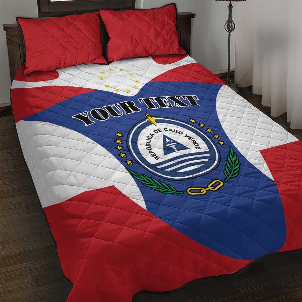 Personalized Cape Verde Coat Of Arms Quilt Bed Set Sport Style - Wonder Print Shop