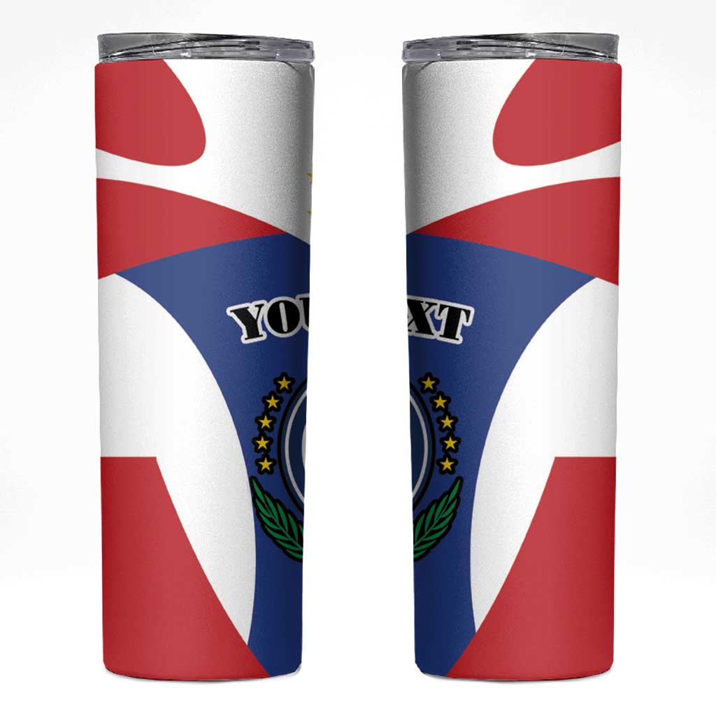 Personalized Cape Verde Coat Of Arms Skinny Tumbler Sport Style - Wonder Print Shop