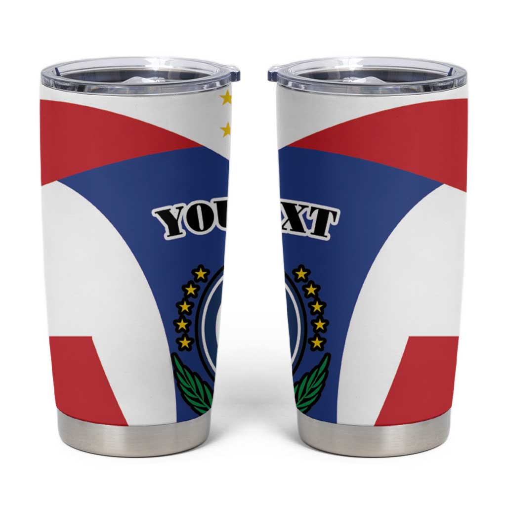 Personalized Cape Verde Coat Of Arms Tumbler Cup Sport Style - Wonder Print Shop