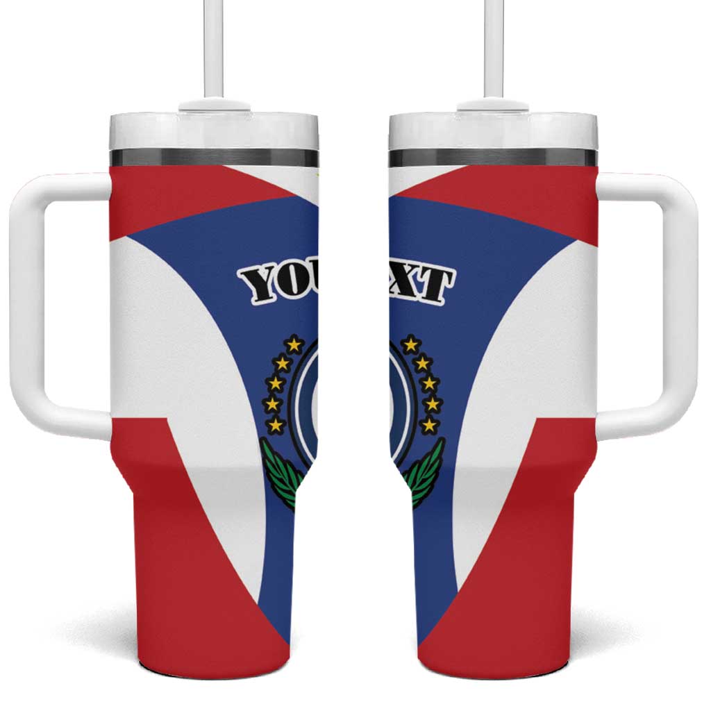 Personalized Cape Verde Coat Of Arms Tumbler With Handle Sport Style - Wonder Print Shop