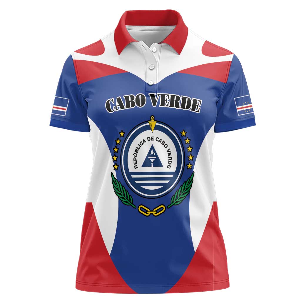 Personalized Cape Verde Coat Of Arms Women Polo Shirt Sport Style - Wonder Print Shop