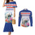 Cape Verde Manatee Couples Matching Mermaid Dress and Long Sleeve Button Shirt Coral Reef With Flag Style