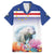 Cape Verde Manatee Family Matching Puletasi and Hawaiian Shirt Coral Reef With Flag Style - Wonder Print Shop