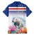 Cape Verde Manatee Family Matching Puletasi and Hawaiian Shirt Coral Reef With Flag Style - Wonder Print Shop