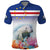 Cape Verde Manatee Polo Shirt Coral Reef With Flag Style - Wonder Print Shop