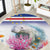 Cape Verde Manatee Round Carpet Coral Reef With Flag Style