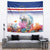 Cape Verde Manatee Tapestry Coral Reef With Flag Style