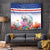 Cape Verde Manatee Tapestry Coral Reef With Flag Style