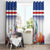 Cape Verde Manatee Window Curtain Coral Reef With Flag Style - Wonder Print Shop