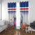 Cape Verde Manatee Window Curtain Coral Reef With Flag Style - Wonder Print Shop