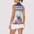 Cape Verde Manatee Women Sleeveless Polo Shirt Coral Reef With Flag Style - Wonder Print Shop