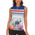 Cape Verde Manatee Women Sleeveless Polo Shirt Coral Reef With Flag Style - Wonder Print Shop