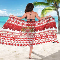 Monaco Christmas Sarong Joyeux Noel Coat Of Arms - Wonder Print Shop