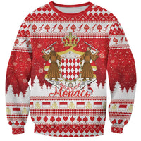 Monaco Christmas Sweatshirt Joyeux Noel Coat Of Arms - Wonder Print Shop