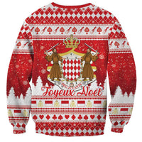 Monaco Christmas Sweatshirt Joyeux Noel Coat Of Arms - Wonder Print Shop