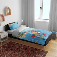 Monaco Christmas Bedding Set Swimming Santa Claus - Wonder Print Shop