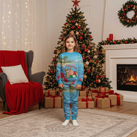 Monaco Christmas Pajama Set Swimming Santa Claus - Wonder Print Shop