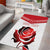 Custom England Rugby Area Rug Red Rose Sporty Style - Wonder Print Shop