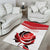 Custom England Rugby Area Rug Red Rose Sporty Style - Wonder Print Shop