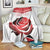 Custom England Rugby Blanket Red Rose Sporty Style